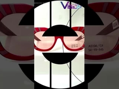 ΑΣ104 Κετράδιο σχήμα ματιών Ακετατικό πλαίσιο Ηλιακά γυαλιά για γυναίκες 100% προστασία από την ακτινοβολία