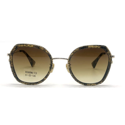 Καλή τιμή BS002M Γυαλιά από οξικό μέταλλο με πολυγωνικό σχήμα ματιών σε απευθείας σύνδεση