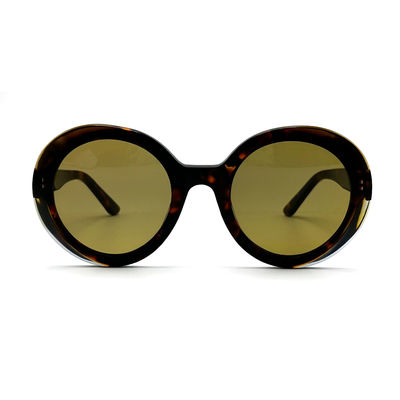 Καλή τιμή AS101 Στρογγυλά γυαλιά ηλίου γυναικών προστατευμένα από υπεριώδη ακτινοβολία από οξικό οξικό με φακούς CR 39 σε απευθείας σύνδεση