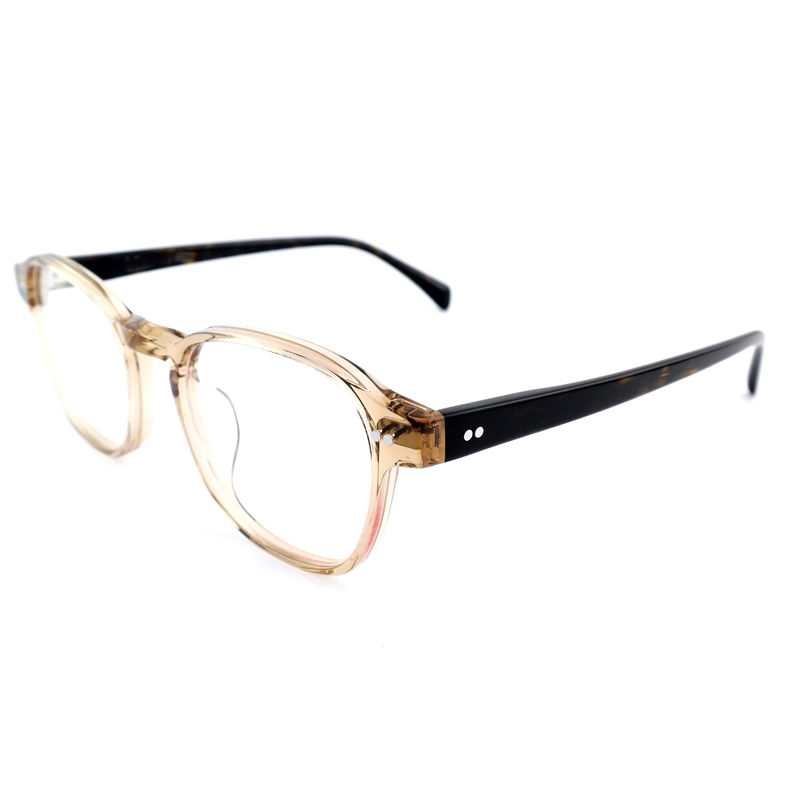 FP2616 Τρέντυ οπτικό πλαίσιο οξυγόνου Unisex Full Rim Round Προσαρμοσμένο χρώμα
