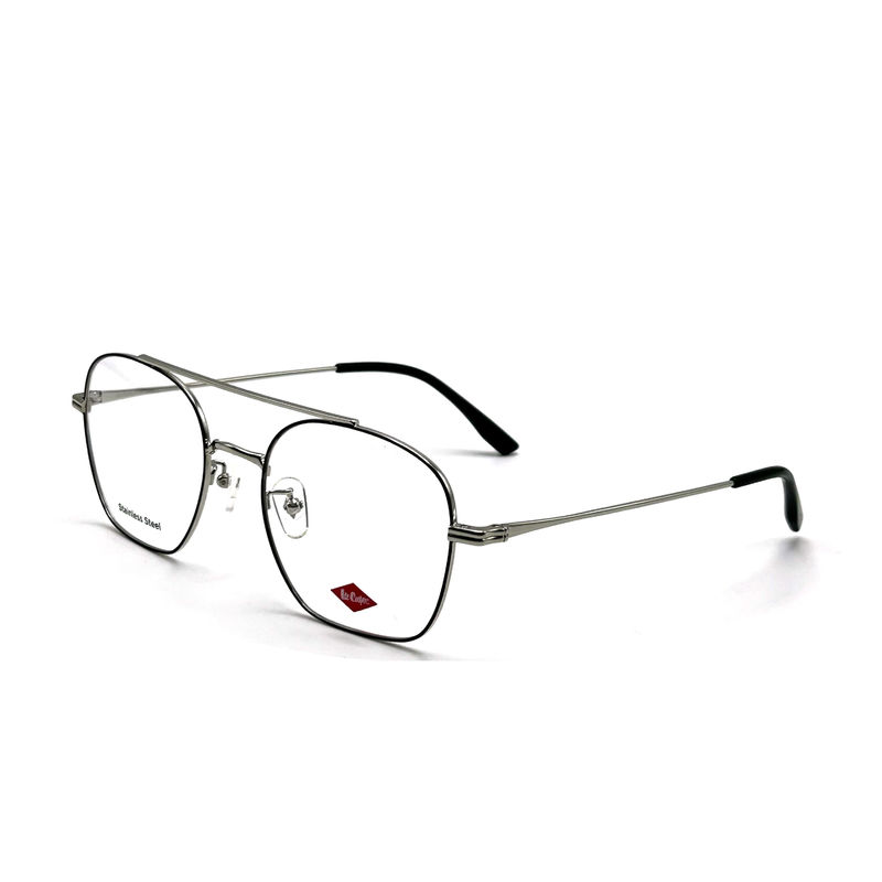 FM7112 τετράγωνο οπτικό μεταλλικό πλαίσιο Unisex από ανοξείδωτο χάλυβα Μέγεθος 53-20-145