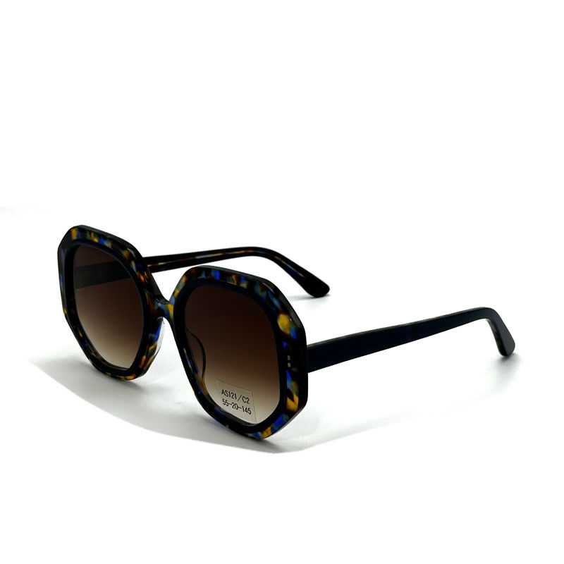 CR39 Γυαλιά ηλίου Unisex Acetate Frame με 100% προστασία UV-μοντέλο AS121, OEM / Customized Factory