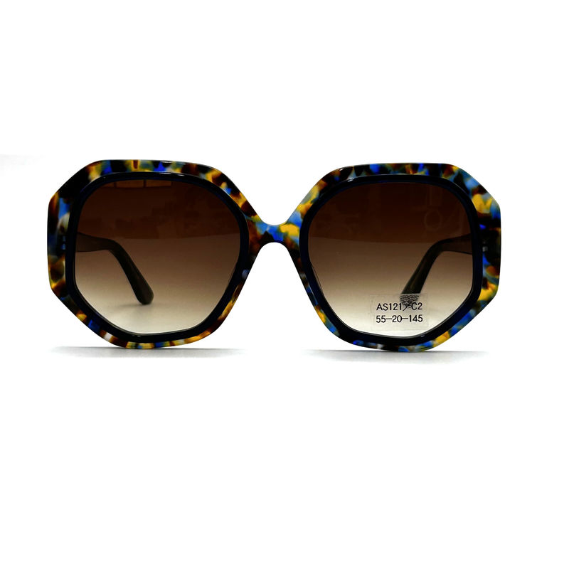 CR39 Γυαλιά ηλίου Unisex Acetate Frame με 100% προστασία UV-μοντέλο AS121, OEM / Customized Factory